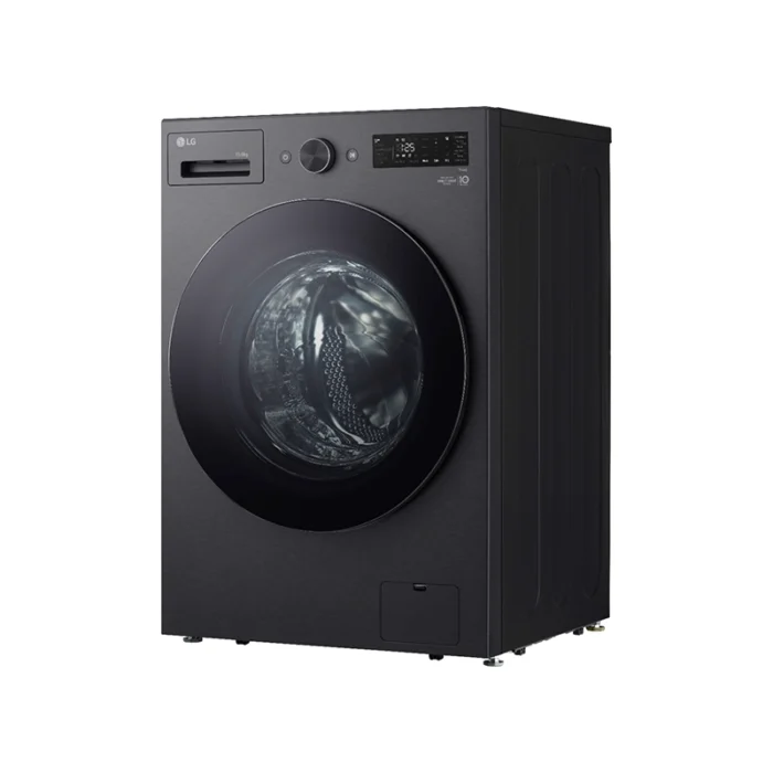 ⁦غسالة ونشافة LG أمامية 15 كغ غسيل / 8 كغ تنشيف – AI DD™ – TurboWash 360 – بخار – أسود – موديل WSN1508BMT⁩ - الصورة ⁦4⁩