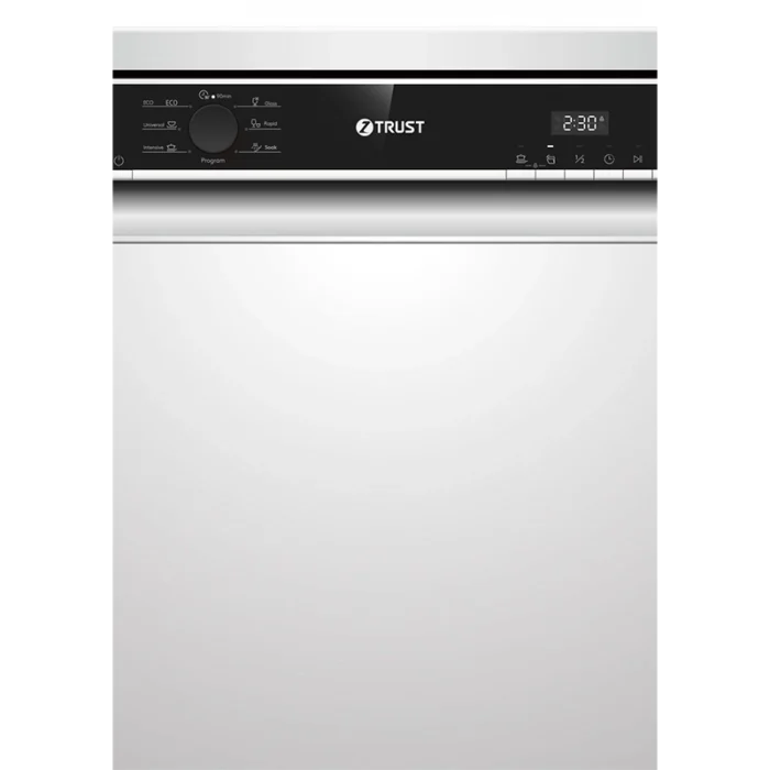 ⁦غسالة صحون ز.ترست ، 7برامج ، 12طقم ، شاشة ديجيتال - أستيل ZDW13S⁩ - الصورة ⁦4⁩