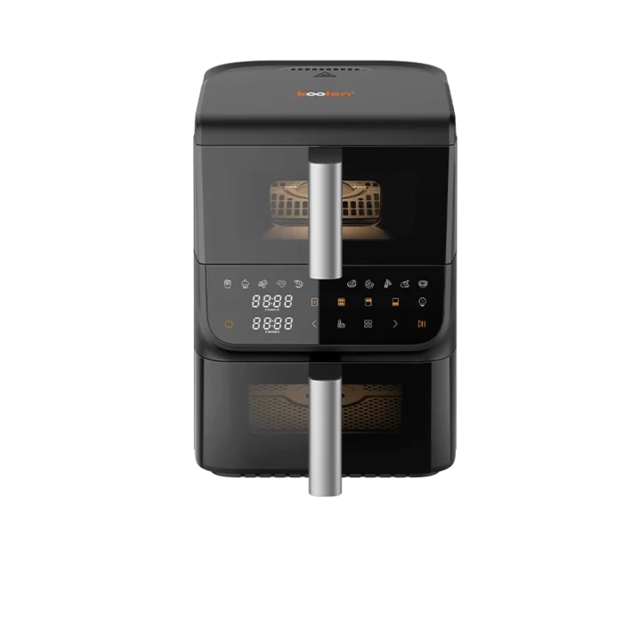 ⁦قلاية هوائية كولين 10 لتر بسلتين – 2500 واط – شاشة لمس – أسود – 816102024⁩ - الصورة ⁦2⁩