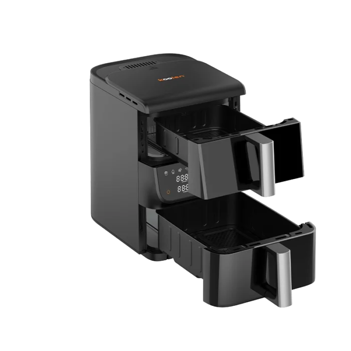 ⁦قلاية هوائية كولين 10 لتر بسلتين – 2500 واط – شاشة لمس – أسود – 816102024⁩ - الصورة ⁦3⁩