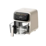 ⁦قلاية هوائية كولن بسلة زجاجية 4 لتر – 1200 واط – أبيض – 816102025⁩ - الصورة ⁦4⁩