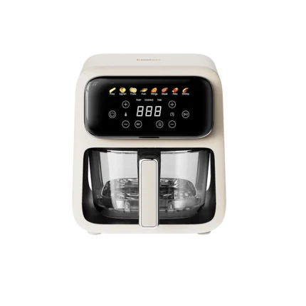 قلاية هوائية كولن بسلة زجاجية 4 لتر – 1200 واط – أبيض – 816102025