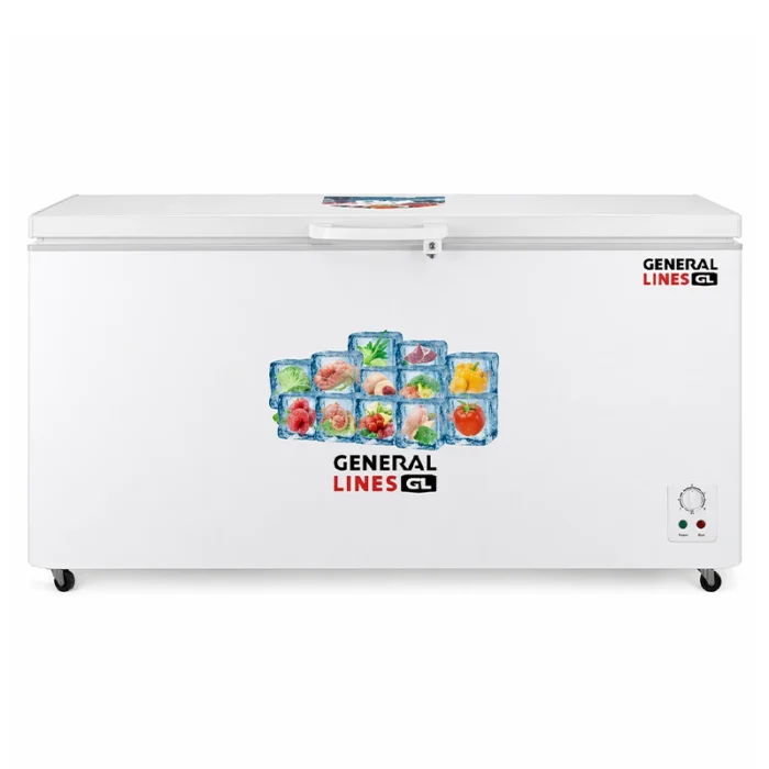⁦فريزر جنرال لاينز رأسي – 508 لتر – 17.9 قدم – أبيض – انفرتر GLCF500D⁩ - الصورة ⁦1⁩