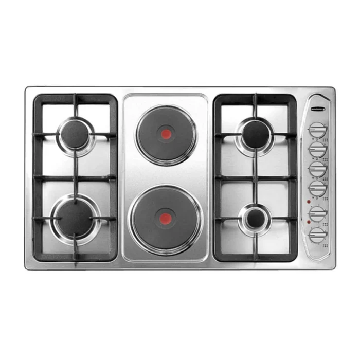 ⁦موقد بلت إن كلفيناتور غاز + كهرباء – 86 سم – ستانلس ستيل – KRBH-ASCLHPO-1942/X⁩ - الصورة ⁦1⁩