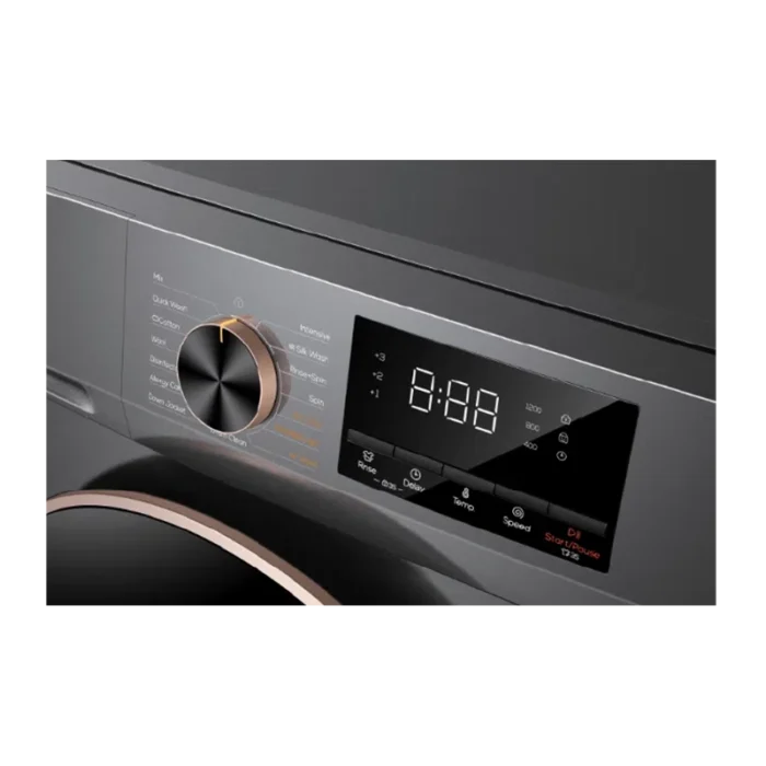⁦غسالة TCL تحميل أمامي 10 كيلو – Direct Drive إنفرتر رمادي TWW-C100BD12XG⁩ - الصورة ⁦5⁩