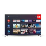 شاشة دانسات 55 بوصة 4K UHD – أندرويد 15 – واي فاي ورسيفر داخلي – حامل جداري مجاني