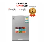 ⁦ثلاجة جنرال لاينز باب واحد 3.1 قدم – 93 لتر – فضي – GLR89D1D⁩ - الصورة ⁦2⁩