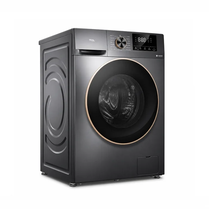 ⁦غسالة TCL تحميل أمامي 10 كيلو – Direct Drive إنفرتر رمادي TWW-C100BD12XG⁩ - الصورة ⁦2⁩