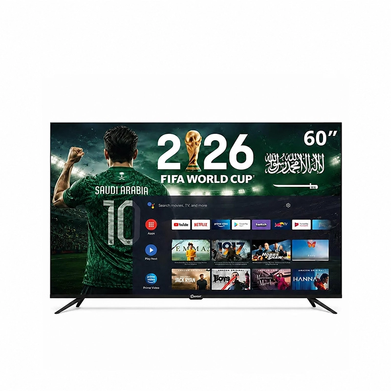 60 شاشة دانسات 60 بوصة سمارت Android 15 بدقة 4K UHD – رسيفر داخلي – واي فاي – DTD60BU - الصورة 1
