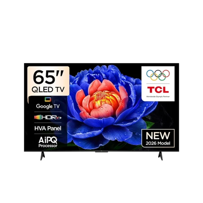 ⁦شاشة تي سي إل 65 بوصة QLED 4K سمارت Google TV – Dolby Atmos – موديل 65T6D⁩ - الصورة ⁦1⁩