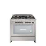 فرن جليم غاز 90×60 سم – 5 شعلات – مروحة – قلاية هوائية Air Fryer – باب ثلاثي الزجاج – HT967GIFSMFAF