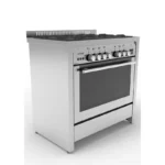 ⁦فرن جليم غاز 90×60 سم – 5 شعلات – مروحة – قلاية هوائية Air Fryer – باب ثلاثي الزجاج – HT967GIFSMFAF⁩ - الصورة ⁦5⁩