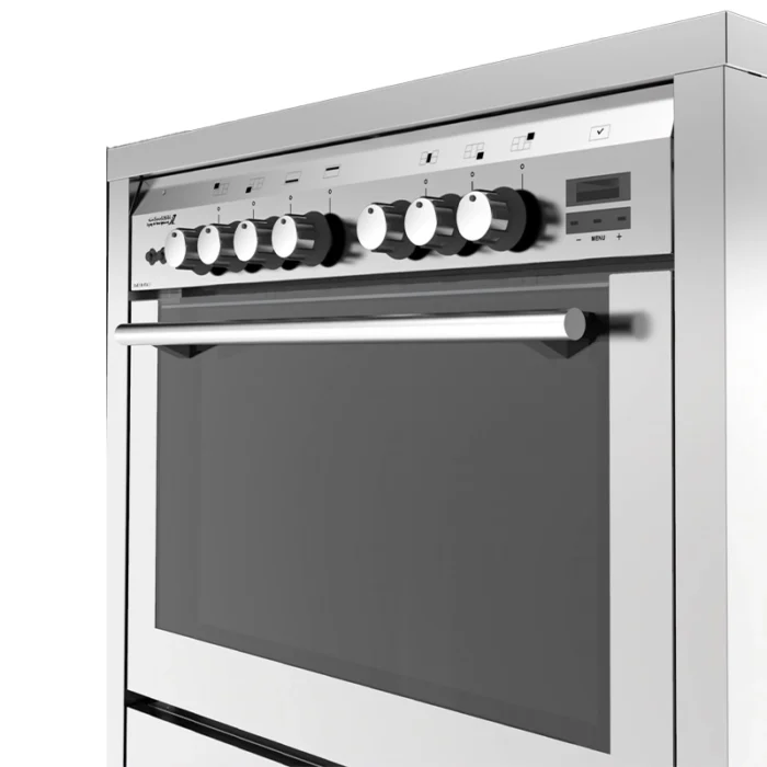 ⁦فرن جليم غاز 90×60 سم – 5 شعلات – مروحة – قلاية هوائية Air Fryer – باب ثلاثي الزجاج – HT967GIFSMFAF⁩ - الصورة ⁦6⁩