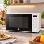 ⁦مايكرويف هوفر 20 لتر – 700 واط – تحكم رقمي – 6 برامج تلقائية – أبيض – HMWS-M20-W⁩ - الصورة ⁦2⁩