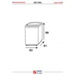 ⁦غسالة زي ترست تحميل علوي 11 كجم – 8 برامج – شاشة LED – تأخير التشغيل – XQ110N⁩ - الصورة ⁦8⁩
