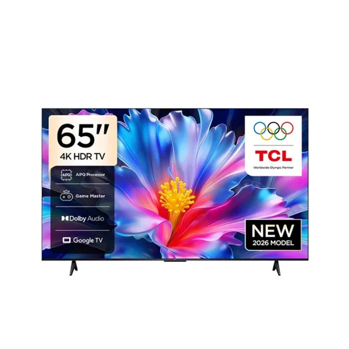 ⁦شاشة تي سي ال 65 بوصة 4K UHD Google TV – HDR – Dolby Audio – واي فاي وبلوتوث – موديل 65P6L⁩ - الصورة ⁦1⁩