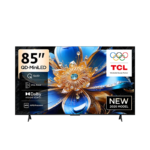 شاشة تي سي ال ذكي 85 بوصة QLED 4K – Google TV – Dolby Atmos – 60Hz (VRR/DLG 120Hz) – موديل 85T69D