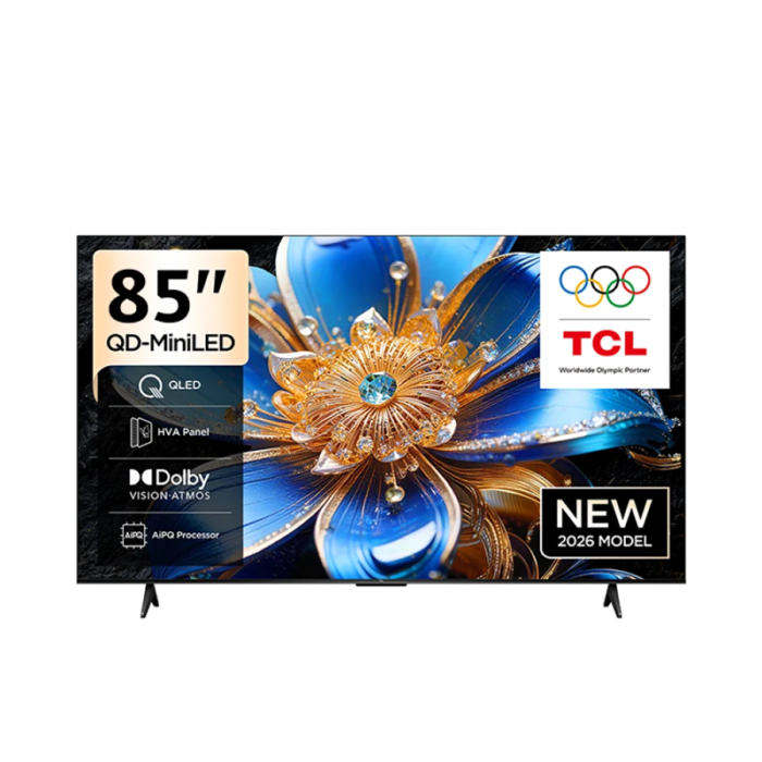 ⁦شاشة تي سي ال ذكي 85 بوصة QLED 4K – Google TV – Dolby Atmos – 60Hz (VRR/DLG 120Hz) – موديل 85T69D⁩ - الصورة ⁦1⁩
