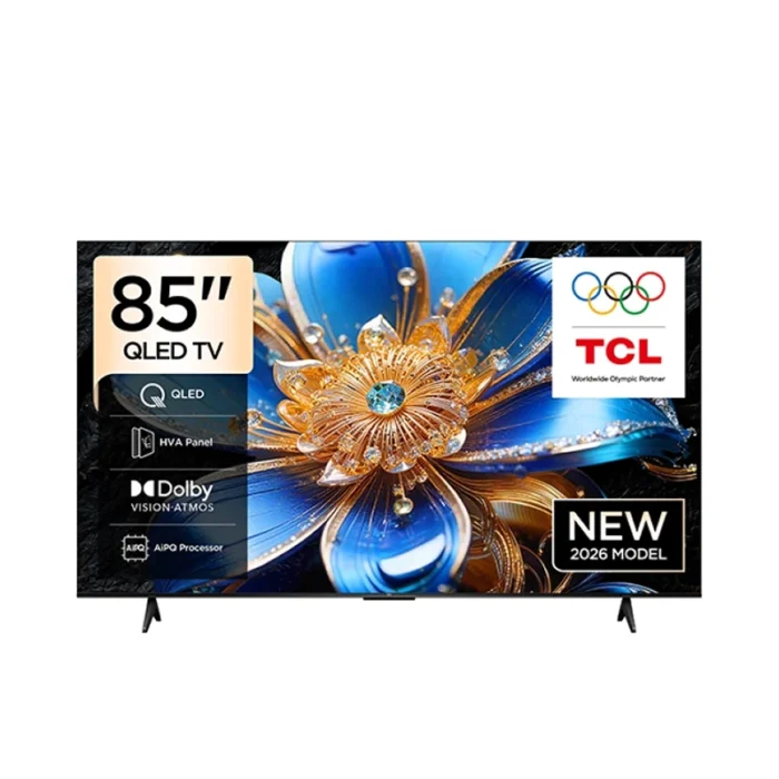 ⁦شاشة تي سي ال ذكي 85 بوصة QLED 4K – Google TV – Dolby Atmos – 60Hz (VRR/DLG 120Hz) – موديل 85T69D⁩ - الصورة ⁦1⁩
