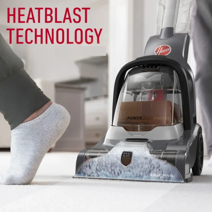 ⁦مكنسة هوفر PowerDash Compact لغسيل السجاد – 800 واط – HEATBLAST – موديل CDCW-PDME⁩ - الصورة ⁦5⁩