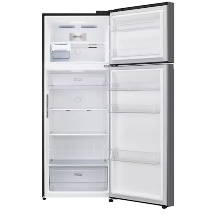 ⁦ثلاجة إل جي فريزر علوي 16.3 قدم – تبريد الباب +DoorCooling™ – ضاغط إنفرتر ذكي – لون أسود مطفي⁩ - الصورة ⁦4⁩