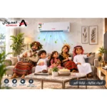مكيف سبليت شاربو 24 بارد , تبريد فعلي 24000 , ريش ذهبية , توزيع 4 اتجاهات SHARBO-AUS24C - الصورة 8