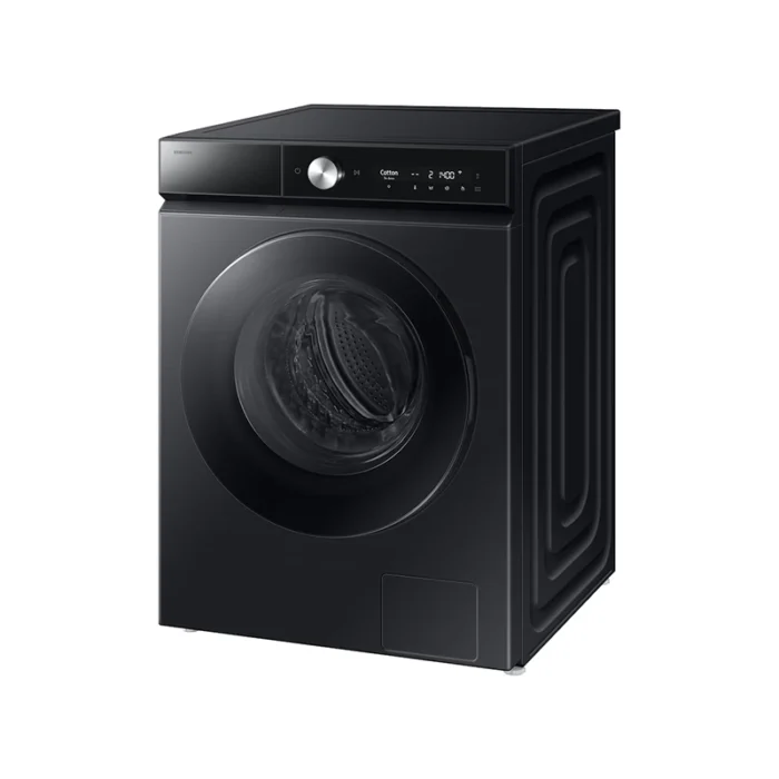 ⁦غسالة سامسونج تحميل أمامي 9 كجم – أسود – AI EcoBubble – QuickDrive – WiFi – بخار – 1400 دورة- WW90DB8U94GBYL⁩ - الصورة ⁦2⁩