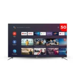 شاشة دانسات سمارت 50 بوصة 4K UHD بنظام Android 15 مع حامل جداري – موديل DTD50BU/A15