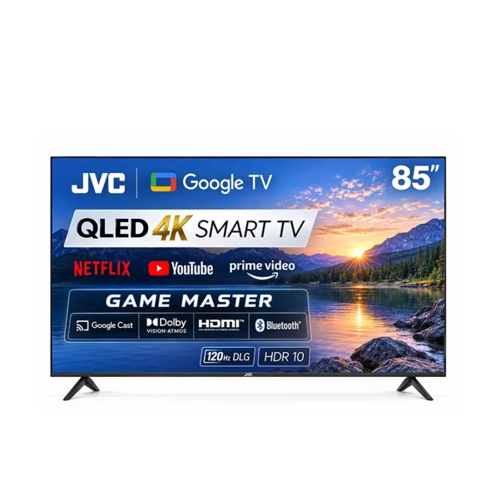 ⁦شاشة JVC Pro 85 بوصة QLED 4K Google TV – موديل LT-85NQ7226⁩ - الصورة ⁦1⁩