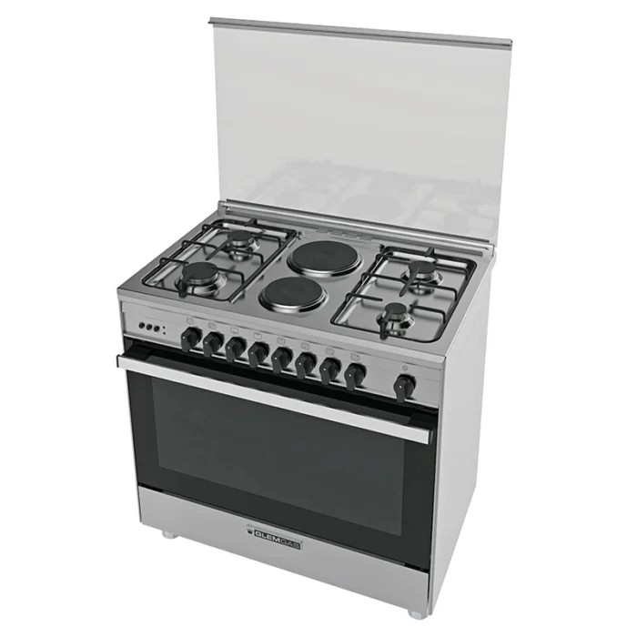⁦فرن جليم غاز 60×90 سم – 4 عيون غاز + عينين كهرباء – مروحة توزيع الحرارة – 103 لتر – SE966GIFSMF⁩ - الصورة ⁦3⁩