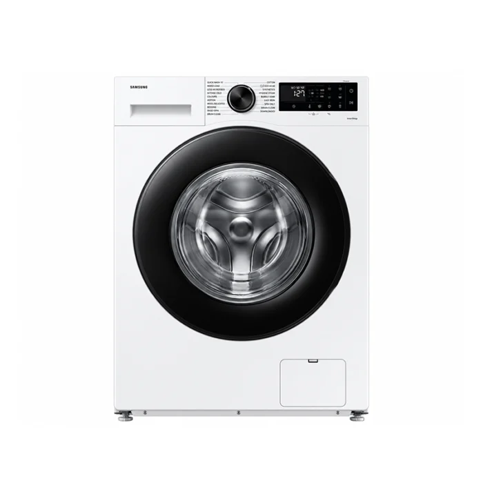⁦غسالة سامسونج تحميل أمامي 8 كجم، 1400 دورة، EcoBubble، بخار صحي، Wi-Fi وSmartThings – أبيض – WW80CGC04DAEYL⁩ - الصورة ⁦1⁩
