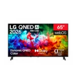 شاشة ال جي 65 بوصة QNED Mini LED 4K سمارت webOS 2026 مع ريموت AI Magic – 65QNED70B6T