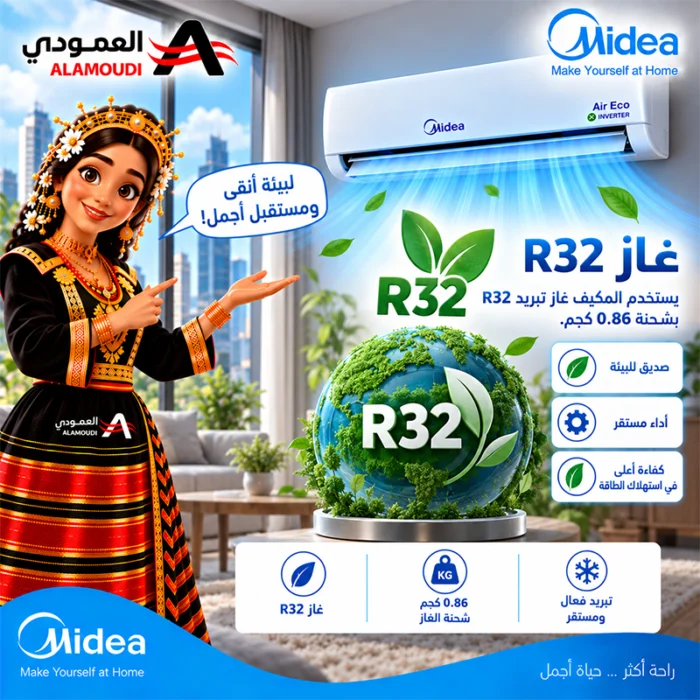 ⁦مكيف ميديا آير ايكو سبليت 23,200 وحدة – إنفرتر – بارد فقط – AI ECOMASTER – SAPV24CDEFKSA⁩ - الصورة ⁦13⁩