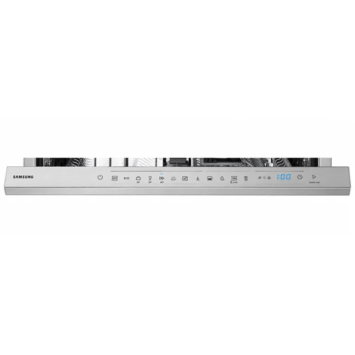 ⁦غسالة صحون سامسونج 14 مكان، 8 برامج، Wi-Fi، Flex Load، AutoRelease، فضي – DW70H73YMFRYL⁩ - الصورة ⁦2⁩