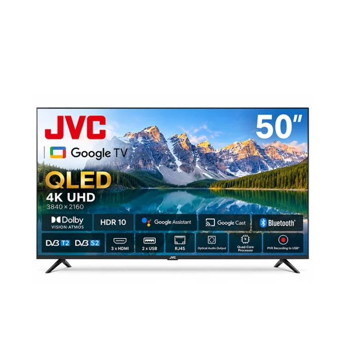 Untitled-51 شاشة JVC سمارت 50 بوصة QLED 4K UHD بنظام Google TV – Dolby Vision & Atmos – موديل LT-50NQ7125 - الصورة 1