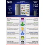 ⁦فريزر زي ترست Z.TRUST باب واحد 600 لتر 21.2 قدم تجميد فائق وتحكم باللمس موديل ZRF600SIH⁩ - الصورة ⁦6⁩