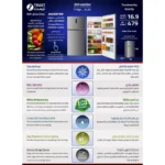 ⁦ثلاجة ز.ترست 16.9 قدم 479 لتر – انفرتر – نوفروست – تحكم باللمس – ZRF490ISH⁩ - الصورة ⁦9⁩