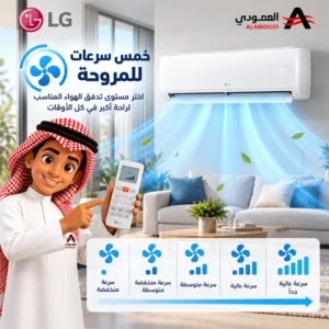 مكيف إل جي JETCOOL سبليت 18000 وحدة – بارد – تبريد سريع Jet – واي فاي LG ThinQ – تنظيف تلقائي – ريشة ذهبية – LC182C0 8 Untitled 9 58