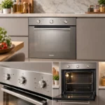 ⁦فرن إلبا ELBA بلت إن كهربائي 60 سم 75 لتر 6 وظائف سيخ شواء دوار ستانلس ستيل – AS E 4 XLX⁩ - الصورة ⁦3⁩