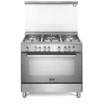 فرن إلبا ELBA غاز إيطالي 90 × 60 سم 5 شعلات 106 لتر 5 وظائف مع شواية دوارة – CXX 965 G SA