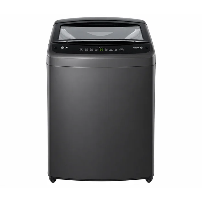 ⁦غسالة إل جي تحميل علوي 15 كجم – Smart Inverter وTurboDrum™ – أسود متوسط – WTBV15BND⁩ - الصورة ⁦1⁩