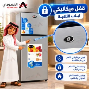 ثلاجة كي ال جي بابين 201 لتر – 7.1 قدم مكعب – فريزر علوي – ثلج – لون استيل KLG-250DR 7 Untitled 10 35