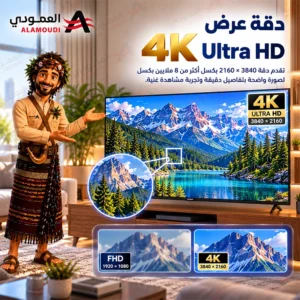 شاشة دانسات 75 بوصة QLED سمارت 4K UHD بنظام Whale TV، ريموت صوتي، واي فاي، بلوتوث 5.1 – DTD75 3 Untitled 3 76