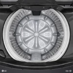 ⁦غسالة إل جي تحميل علوي 15 كجم – Smart Inverter وTurboDrum™ – أسود متوسط – WTBV15BND⁩ - الصورة ⁦4⁩