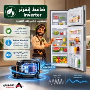 ثلاجة إلكترولوكس 431 لتر، بابين بفريزر علوي، إنفرتر، نوفروست، فضي – ETM4302C-S 3 Untitled 5 92