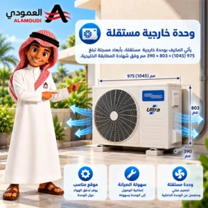 مكيف سبليت سوبر جنرال ألترا Ultra، 36,000 وحدة، بارد فقط، تبريد فعلي 32,600 وحدة، KSGS3670N 5 Untitled 7 50