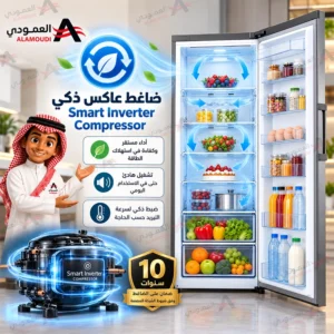 ثلاجة إل جي LG باب واحد 13.6 قدم – سعة 386 لتر – نوفروست – انفرتر – تدفق هواء متعدد – تبريد سريع – فضي – LD141BBSIT 5 Untitled 8 54