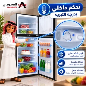 ثلاجة كي ال جي بابين 201 لتر – 7.1 قدم مكعب – فريزر علوي – ثلج – لون استيل KLG-250DR 6 Untitled 9 42