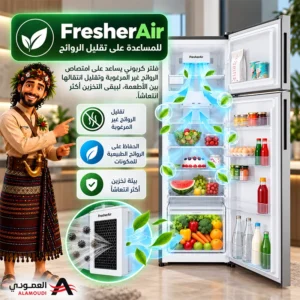ثلاجة إلكترولوكس 431 لتر، بابين بفريزر علوي، إنفرتر، نوفروست، فضي – ETM4302C-S 7 Untitled 9 76